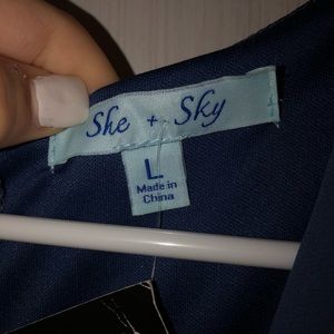 Blue boutique romper